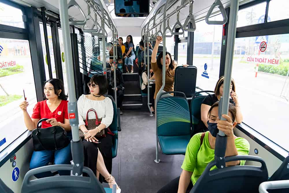 Điểm đón của xe bus đi Vinhomes Ocean Park