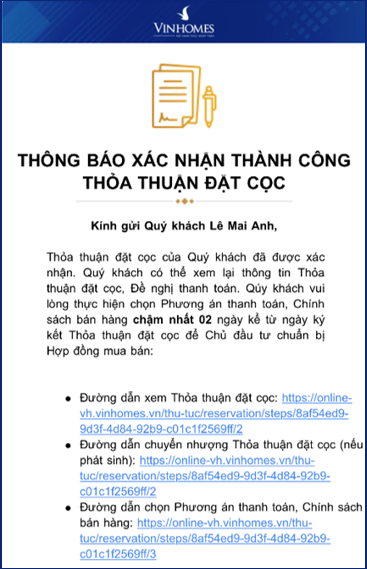 hinh anh cac buoc ky thu tuc online cho khach hang mua nha vinhomes so 7