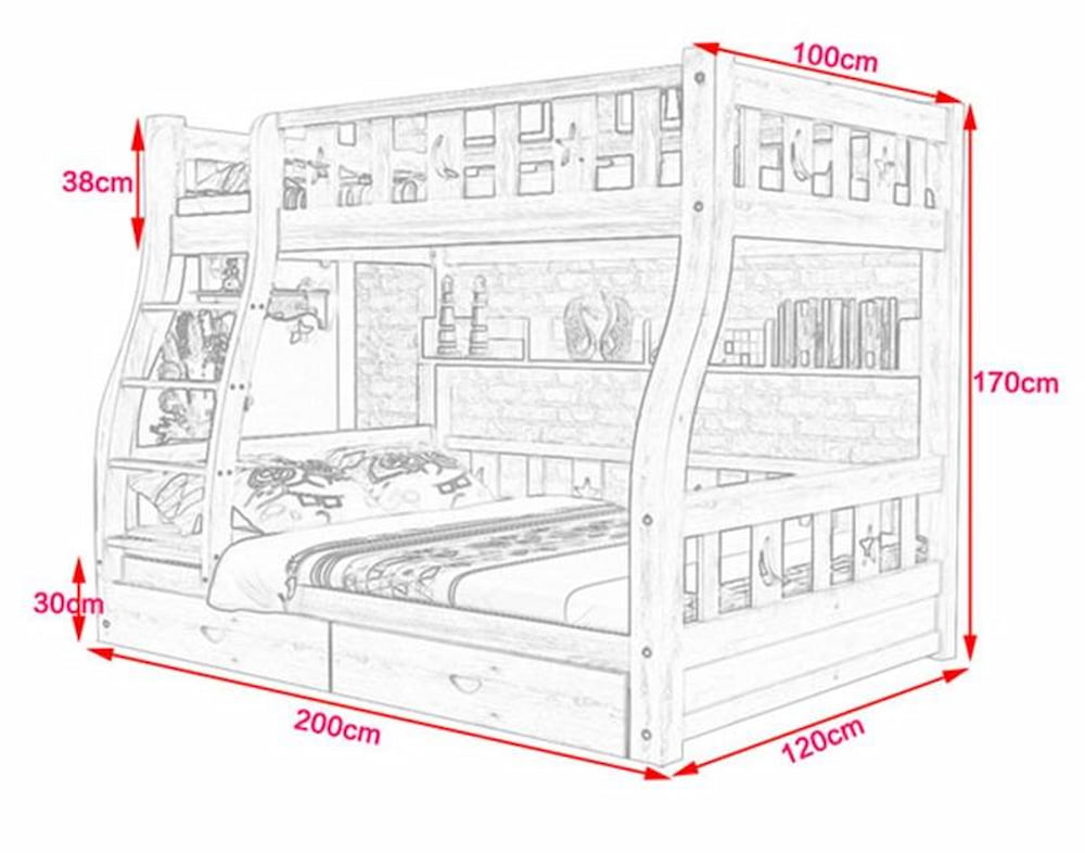 Kích thước giường tầng
