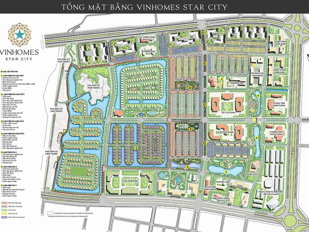 Mặt bằng của địa chỉ Vinhomes Star City Thanh Hóa