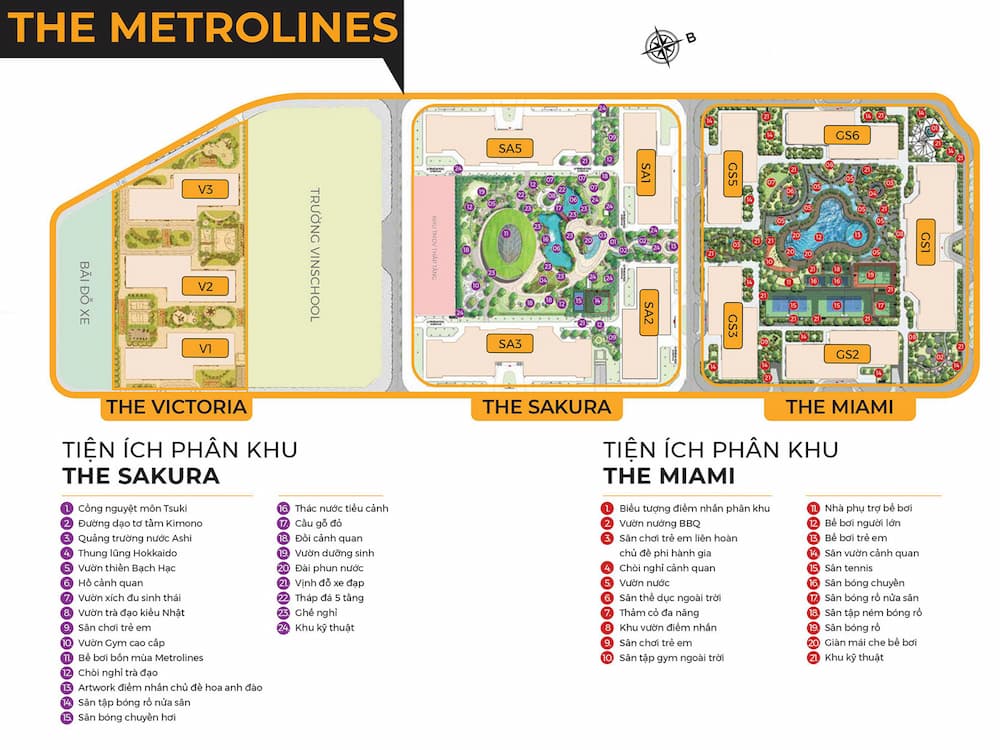 Phân khu The Victoria trong mặt bằng dự án The Metrolines - lựa chọn căn hộ phong phú