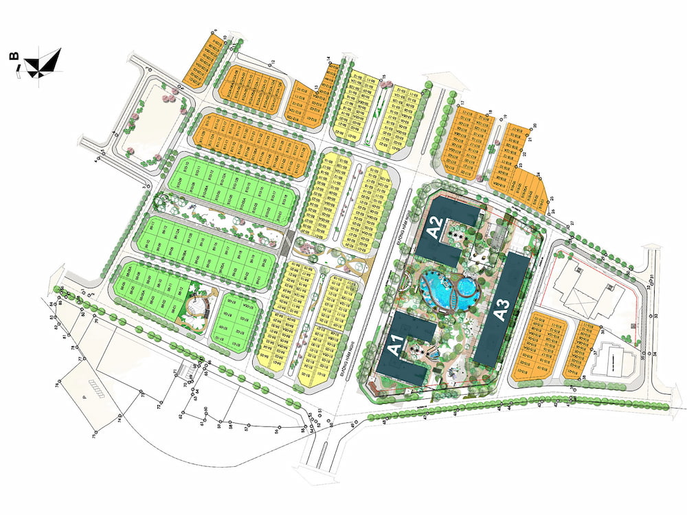 Quy hoạch của biệt thự Vinhomes Gardenia Mỹ Đình trong toàn bộ dự án 