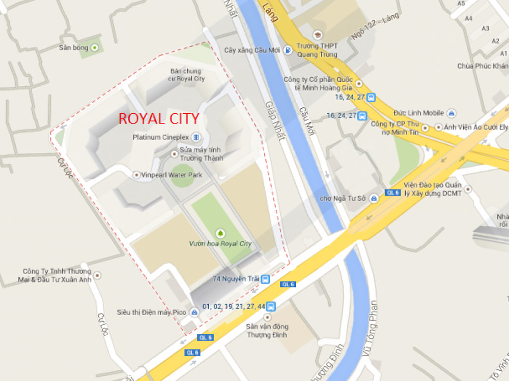 Royal City sở hữu vị trí siêu kết nối tại phía Tây Nam Thành Phố