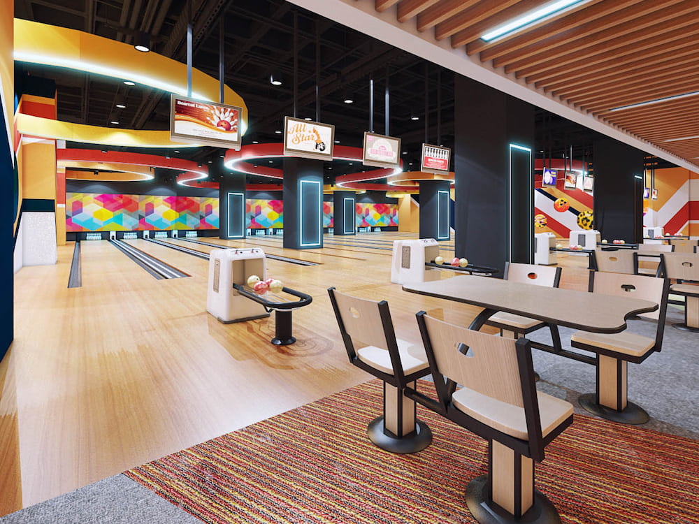 Sân chơi Royal City Bowling hiện đại