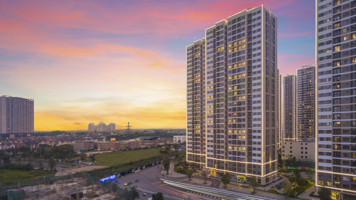 hinh anh Vinhomes Smart City dam minh trong anh hoang hon