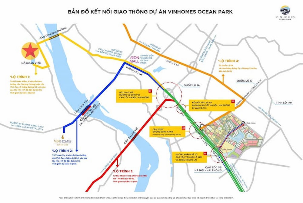 The Bayfront Vinhomes Ocean Park tọa lạc tại vị trí siêu đắc địa thuận lợi kết nối muôn nơi