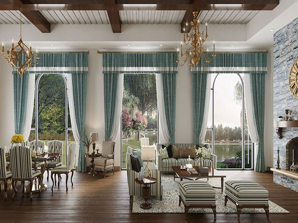 Thiết kế biệt thự Vinhomes Central Park với những khung cửa sổ lớn
