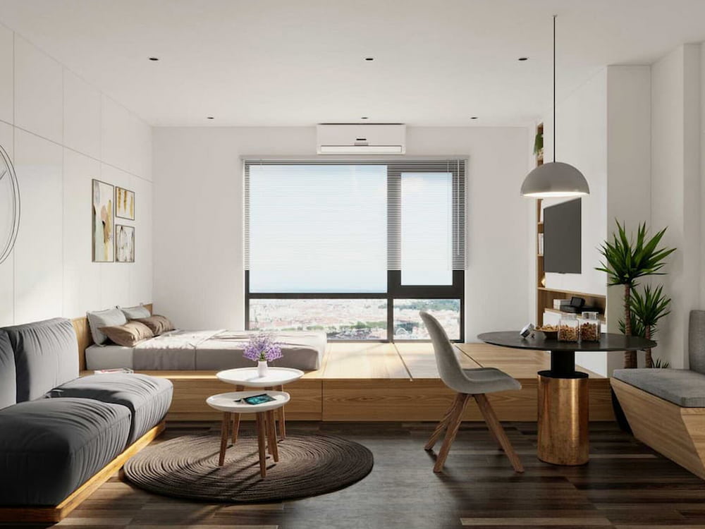 Thiết kế mẫu căn hộ studio The Tonkin