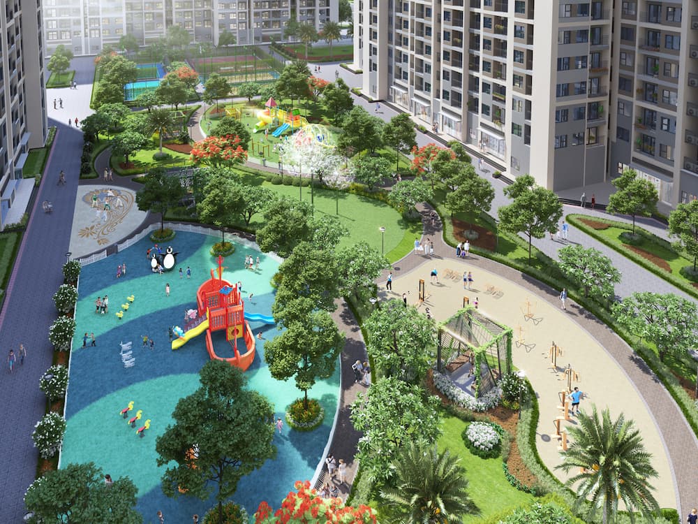 Tiện ích thể thao năng động của toà S2.08 Vinhomes Ocean Park