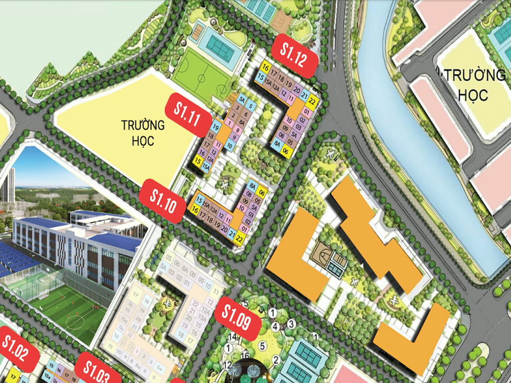 Vị trí thuận lợi dễ dàng kết nối tiện ích của S1.11 Vinhomes Ocean Park