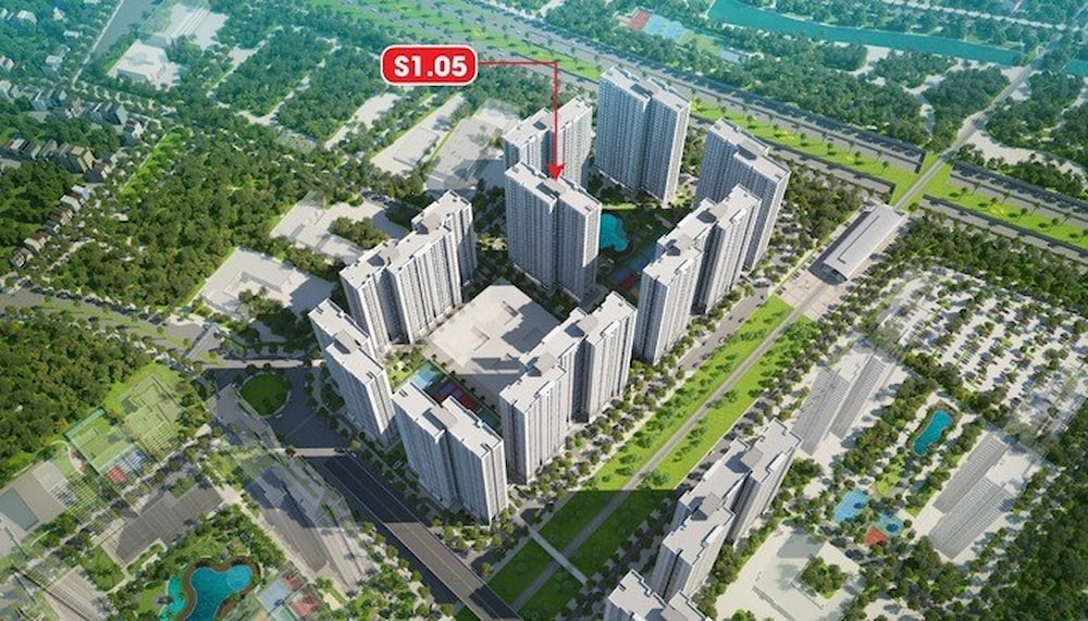 Vị trí tòa S1.05 Vinhomes Smart City