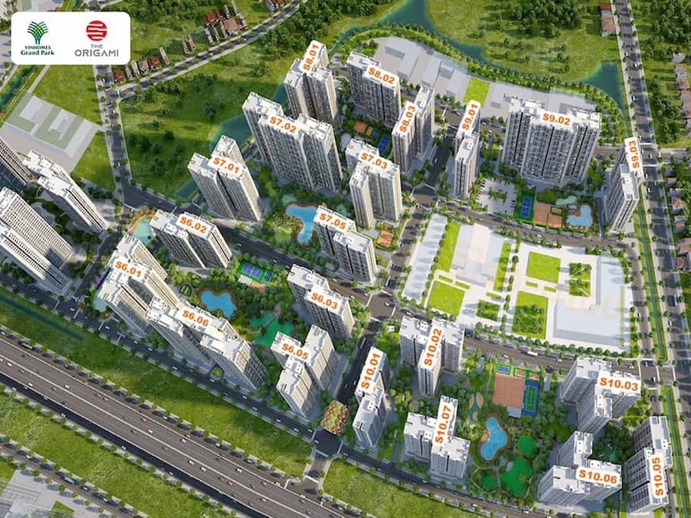 Vị trí tòa S10.03 Vinhomes Grand Park