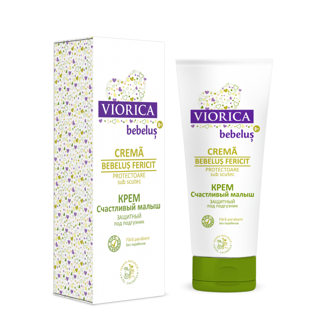 Crema protectoare sub scutec bebelus fericit, viorica, 100 ml