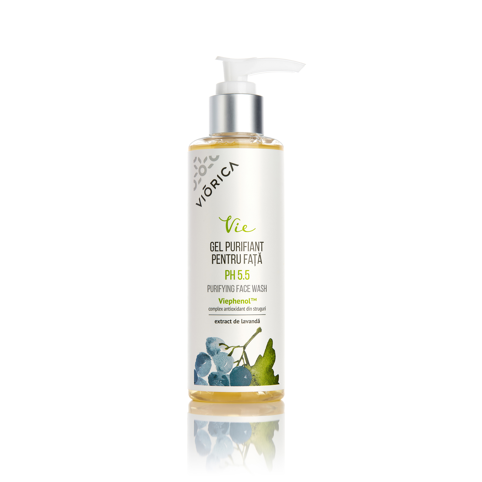 Gel purifiant pentru fata, viorica vie, 200 ml