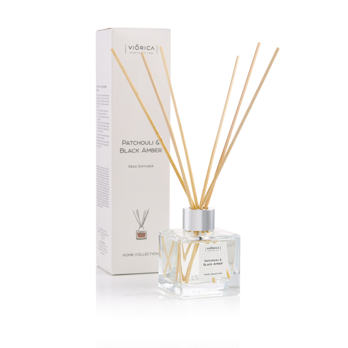 Difuzor de parfum patchouli & chihlimbar negru, viorica, 100 ml