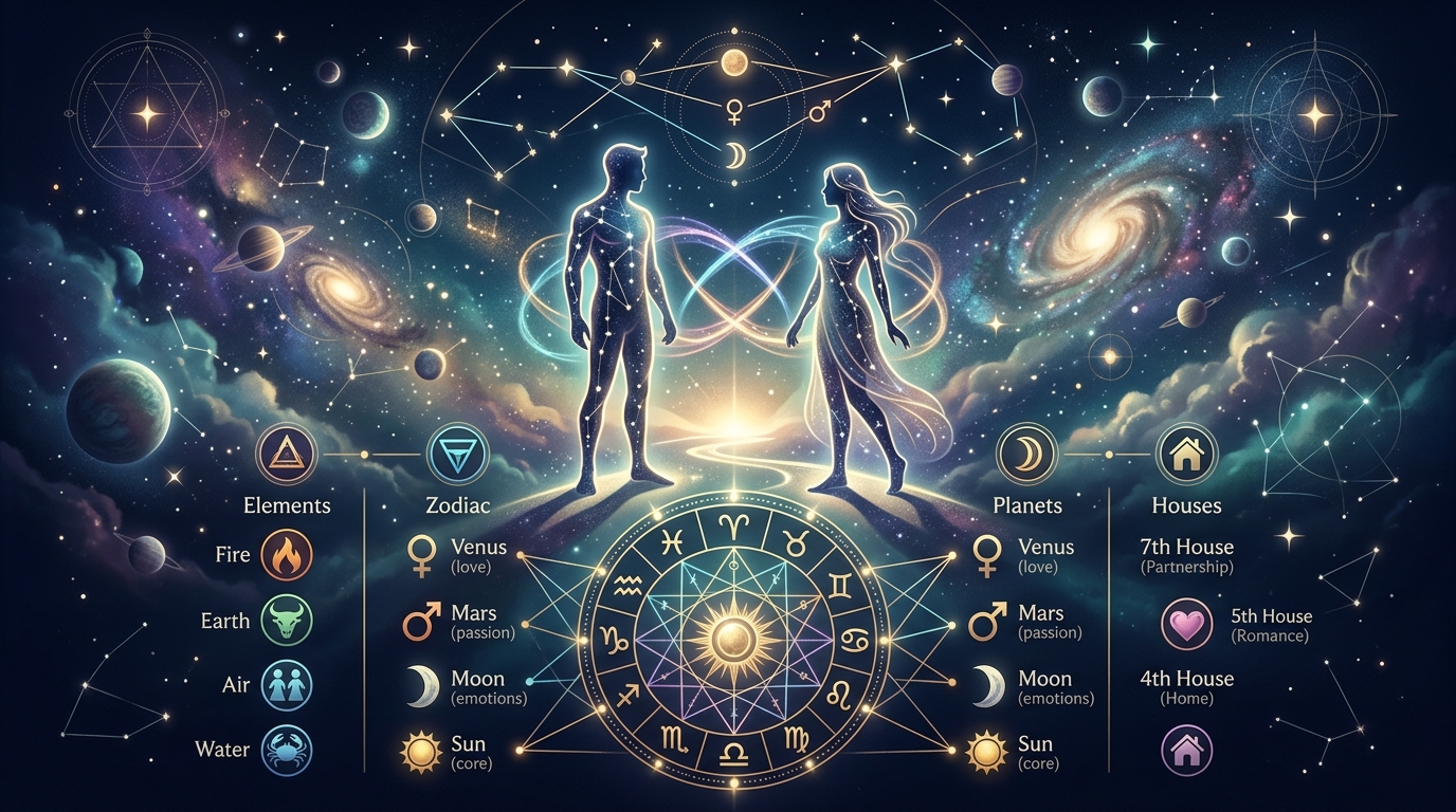 The Astrological Building Blocks of Romantic Connection