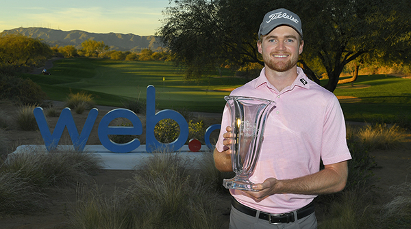 CHANDLER, AZ - DECEMBER 09: Danny Walker earns medalist honors at Final Stage and secures fully exemption after winning the final round of the Web.com Tour Qualifying Tournament at Whirlwind Golf Club (The Cattail) on December 9, 2018 in Chandler, Arizona. (Photo by Stan Badz/PGA TOUR)