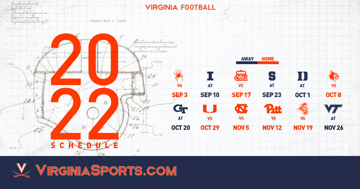 Virginia Football 2022 Virginia Football Schedule Unveiled