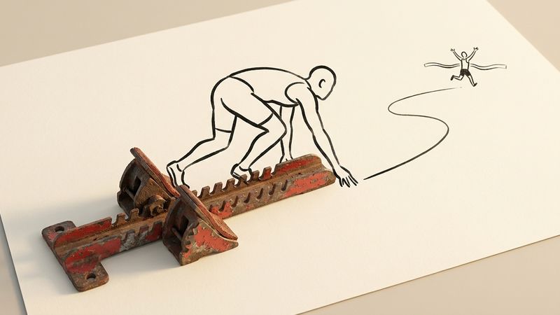 The race satisfies the runners, not the finish line.