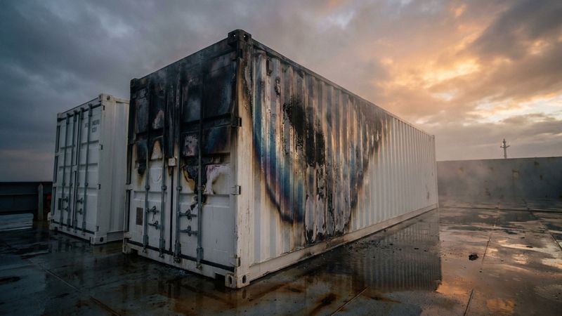 The line between routine shipment and maritime emergency is measured in degrees.
