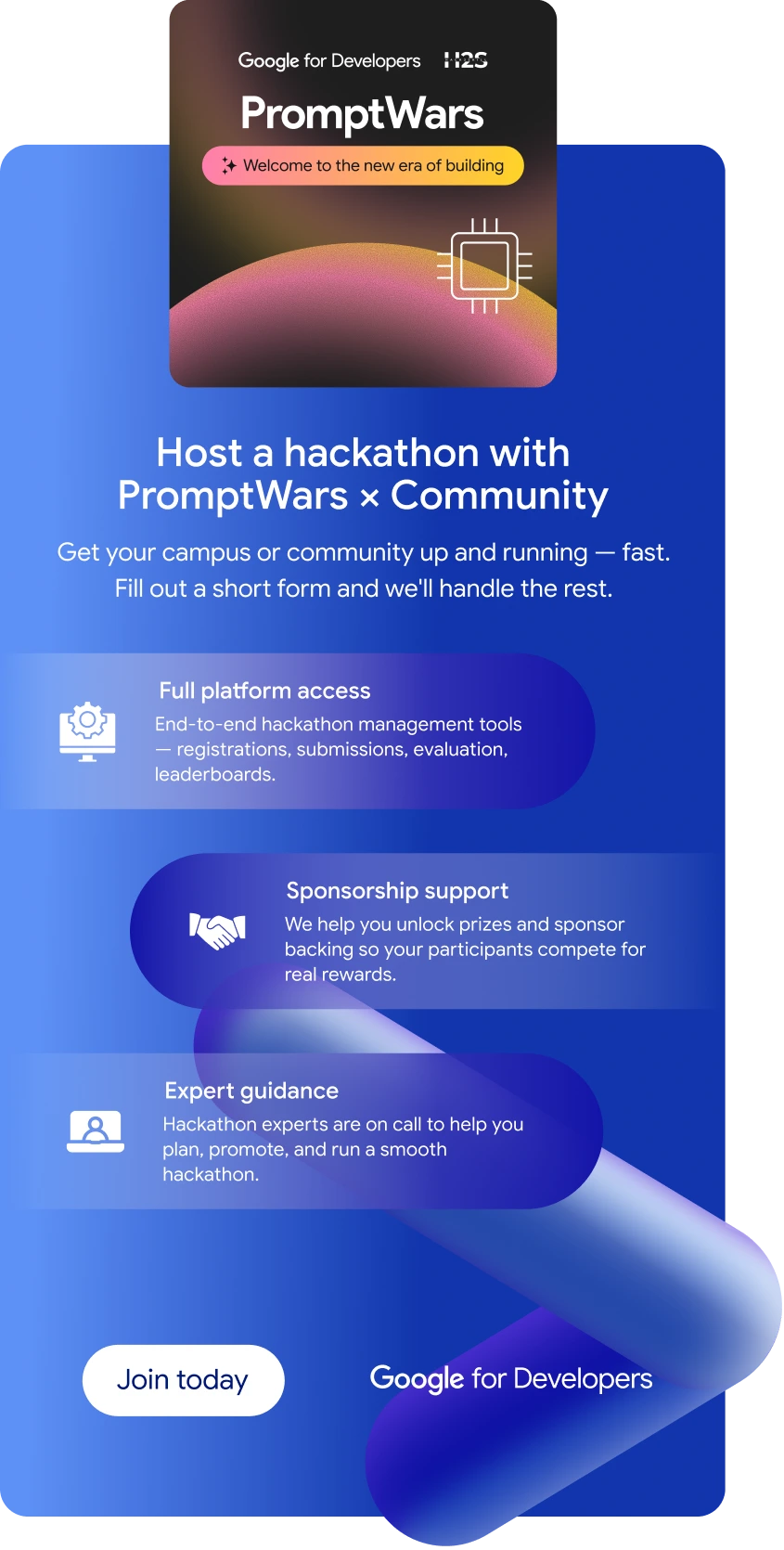 Host a hackathon with PromptWars and your community