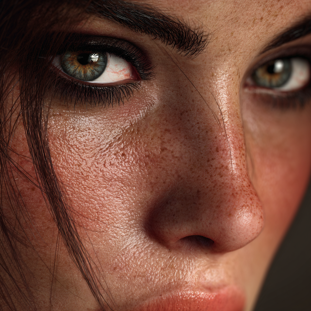 visible pore texture result