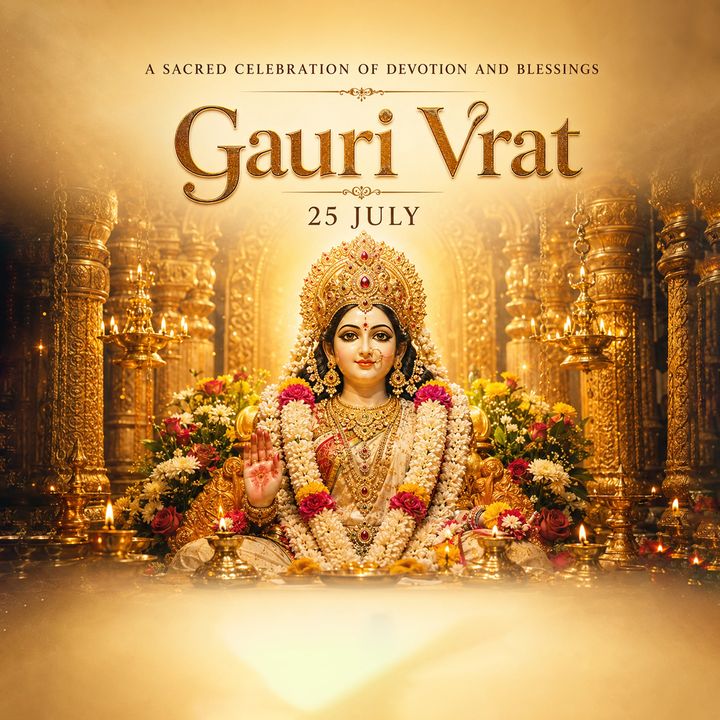 Gauri Vrat Begins 2 poster design