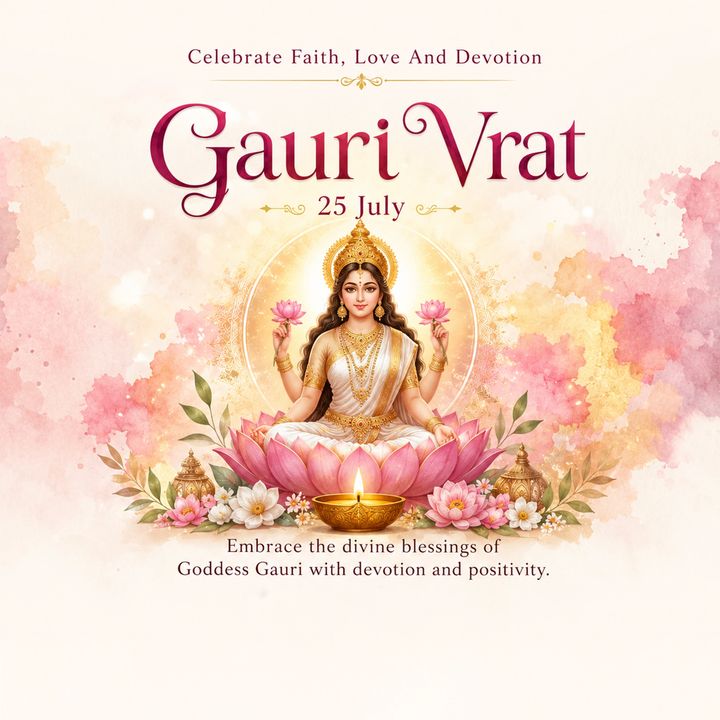 Gauri Vrat 4 poster design