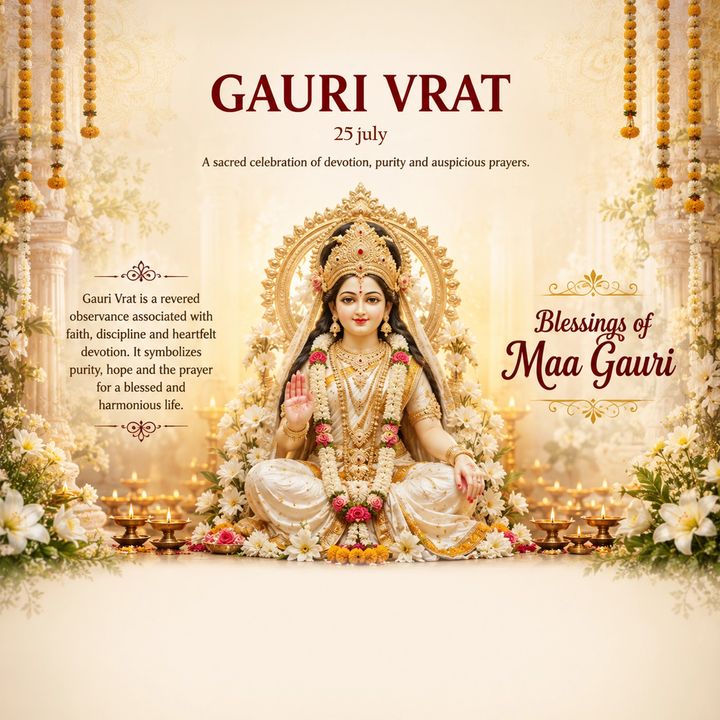 Gauri Vrat 5 poster design