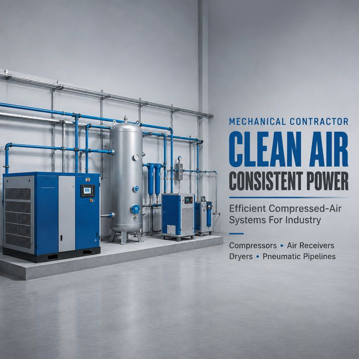 Mechanical Contractor 08 poster design