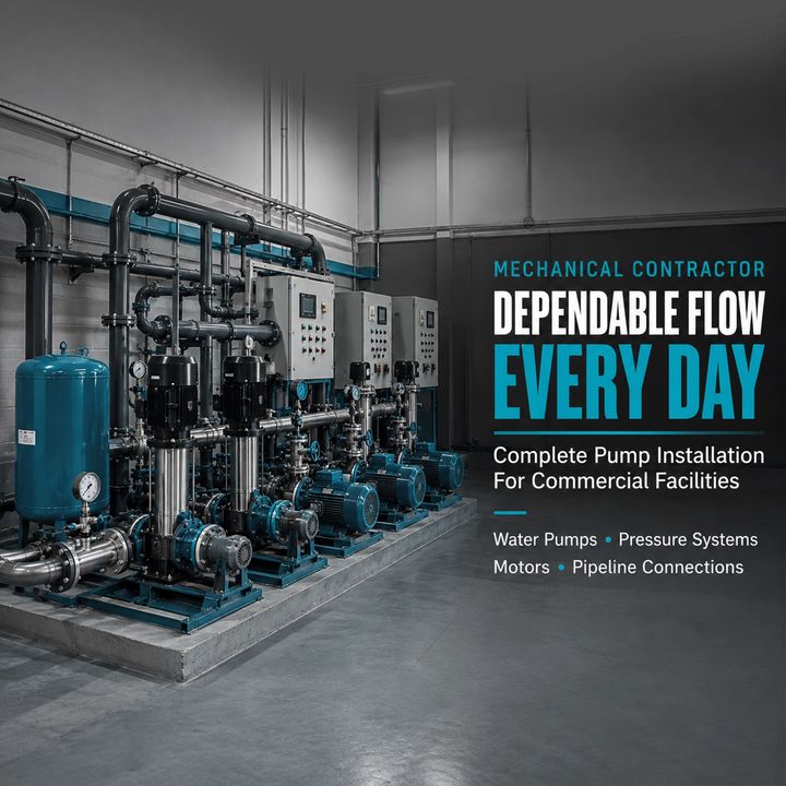 Mechanical Contractor 18 poster design