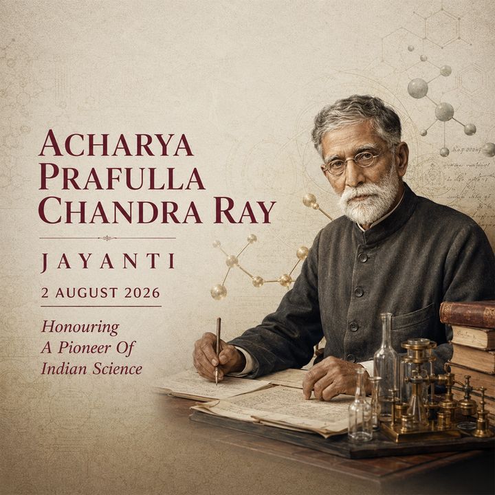 Acharya Prafulla Chandra Ray Jayanti 2 poster design