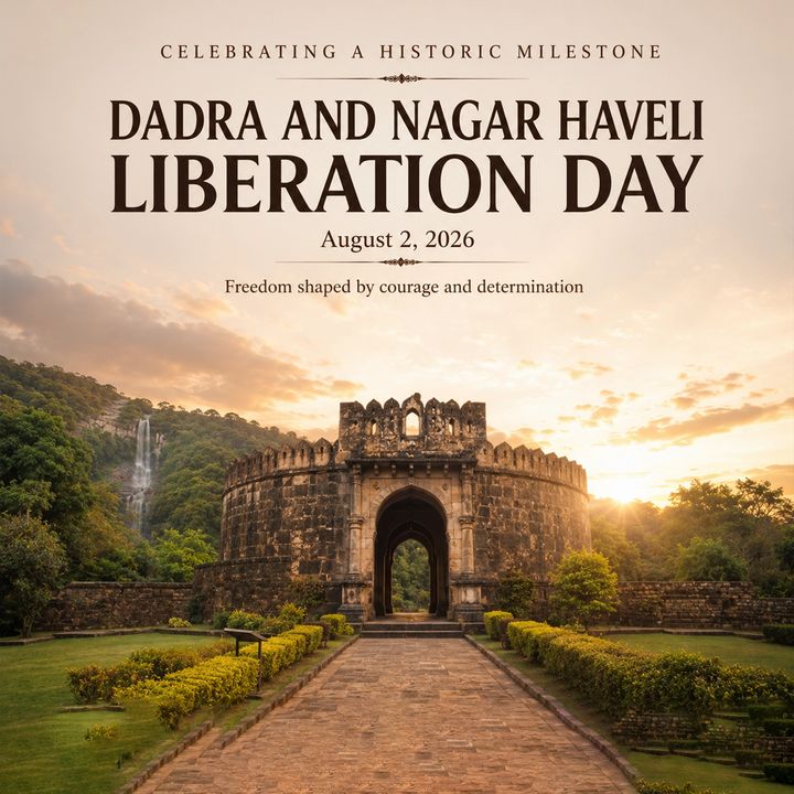 Dadra and Nagar Haveli Liberation Day 1 poster design