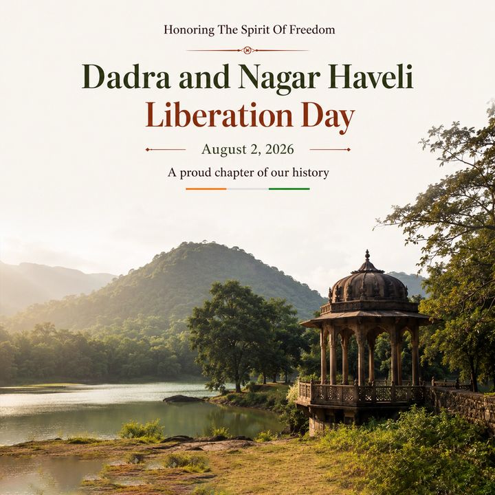 Dadra and Nagar Haveli Liberation Day 2 poster design