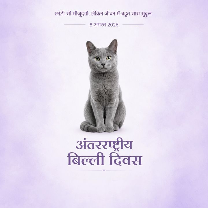 International Cat Day 2 poster design