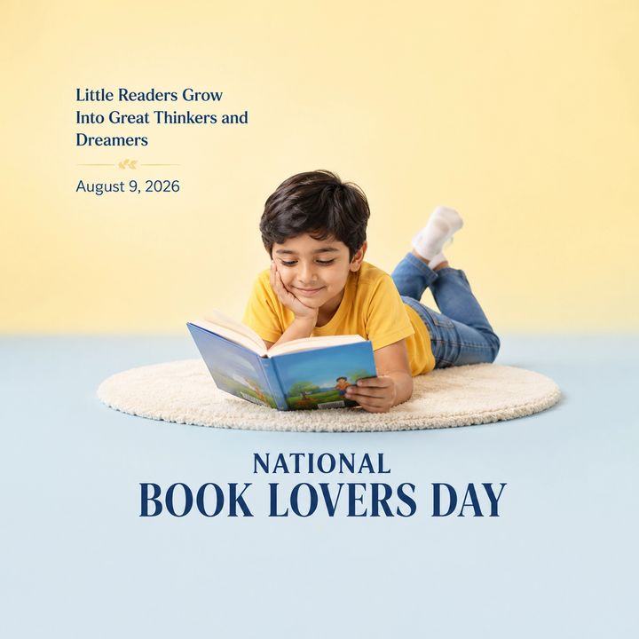 National Book Lovers Day 4 poster design