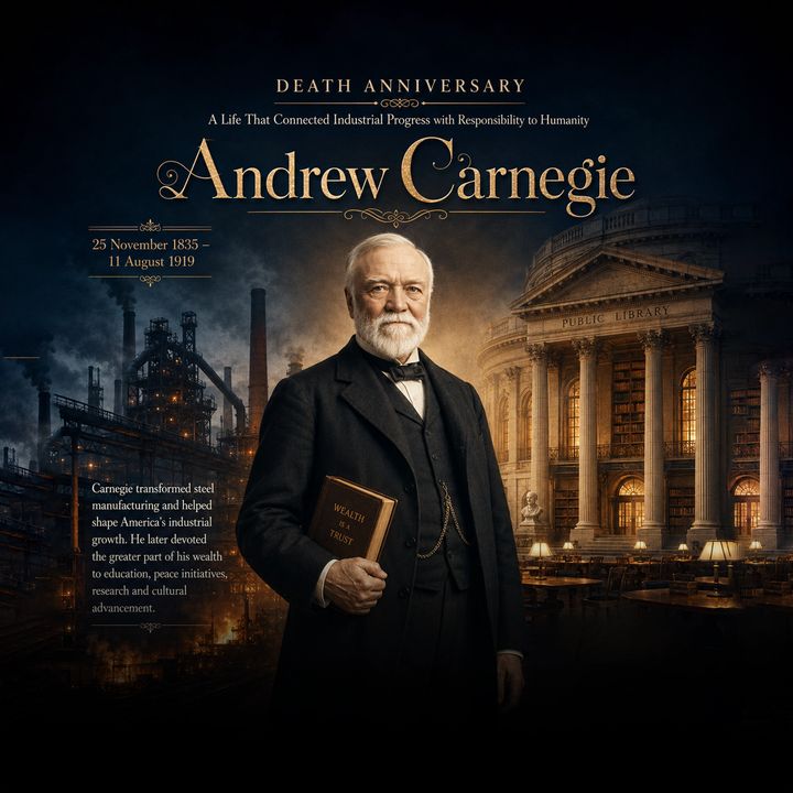 Andrew Carnegie 3 poster design