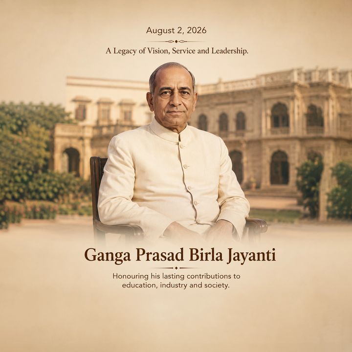 Ganga Prasad Birla Jayanti 4 poster design