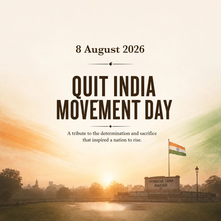 Quit India Movement 1 poster design