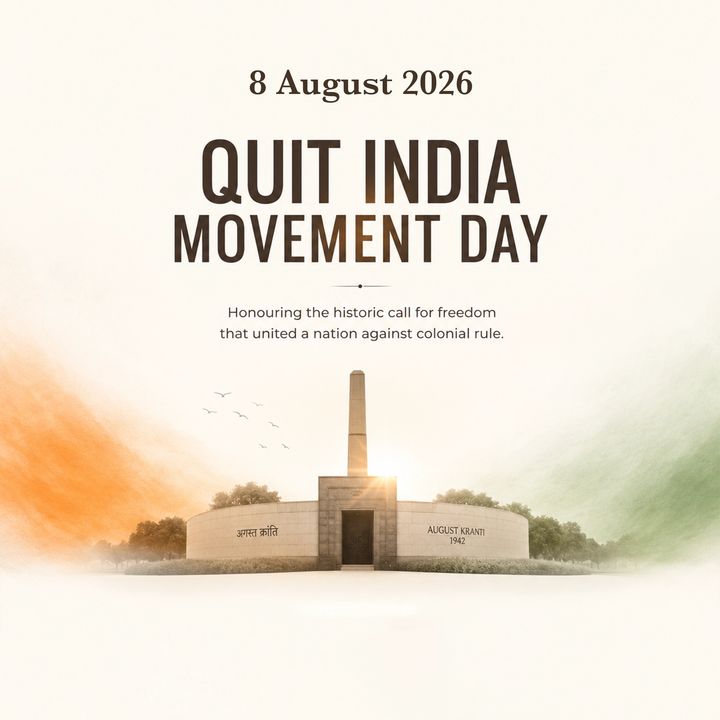 Quit India Movement 4 poster design