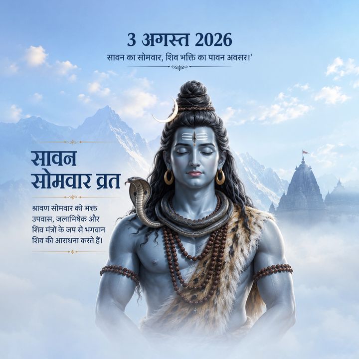 Sawan Somvar Vrat 1 poster design