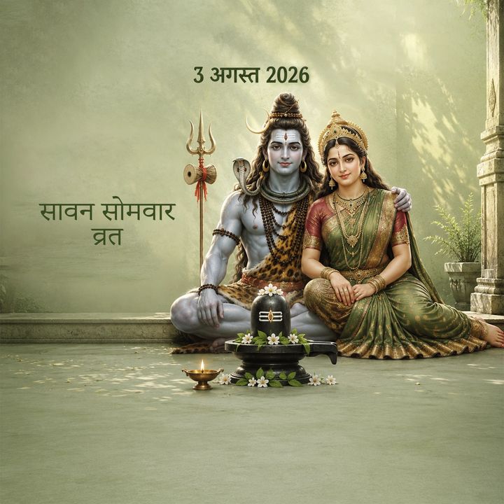 Sawan Somvar Vrat 5 poster design
