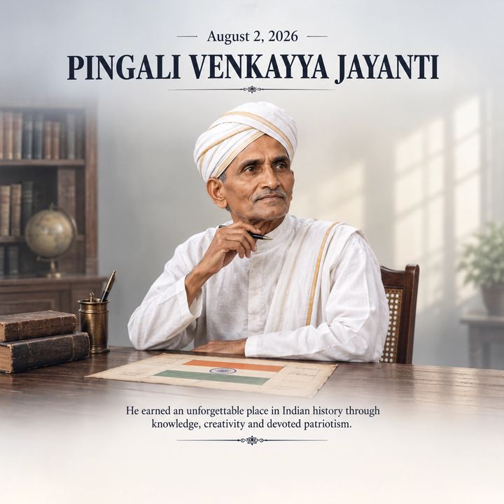 Pingali Venkayya Jayanti 1 poster design