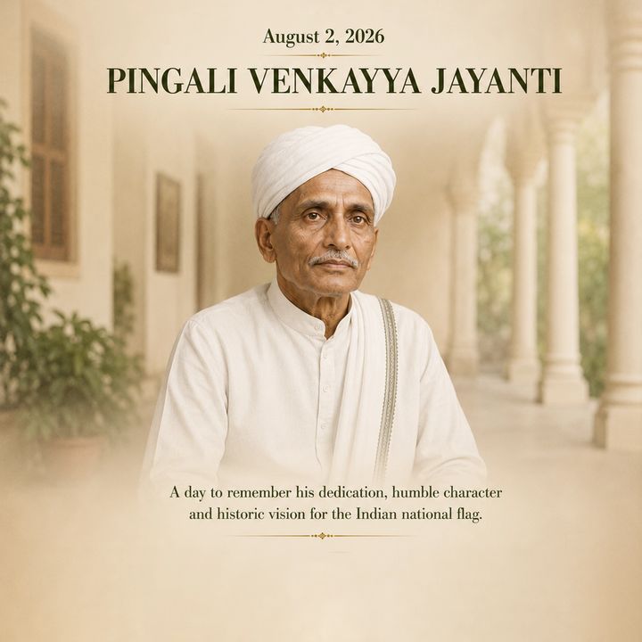 Pingali Venkayya Jayanti 3 poster design