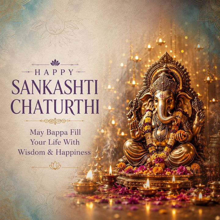 Sankashti Chaturthi 5 poster design