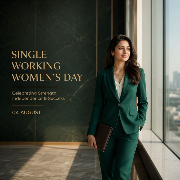 Single Working Women's Day 2 poster design