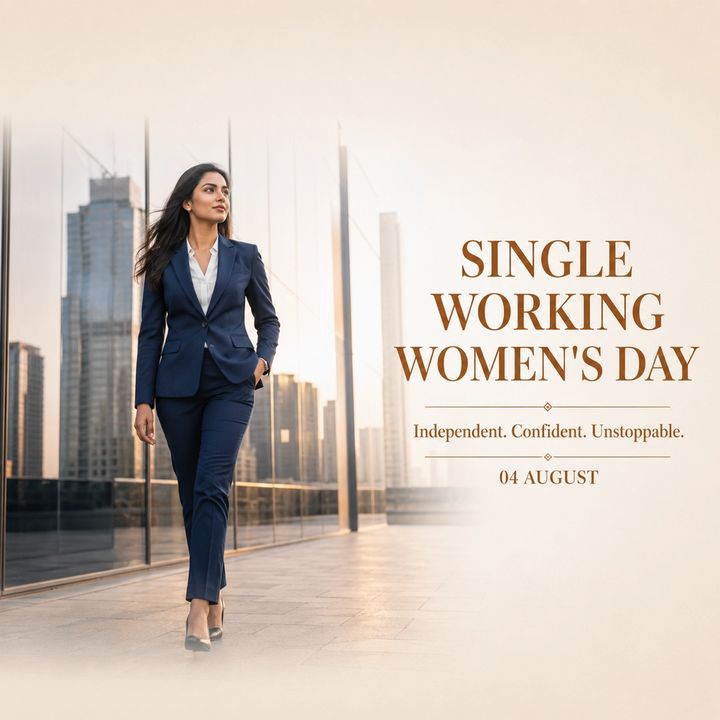Single Working Women's Day 3 poster design