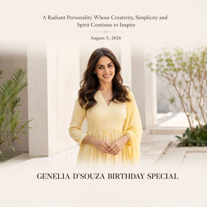 Geneliya D'souza Birthday 4 poster design