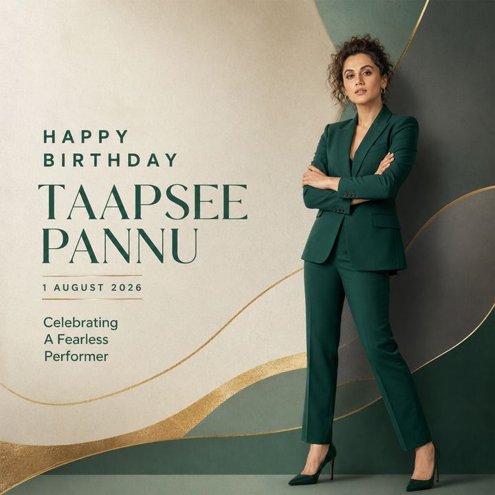Taapsee Pannu Birthday 5 – Tapsee Pannu Birthday poster design