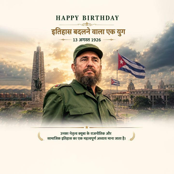 Fidel Castro 5 poster design